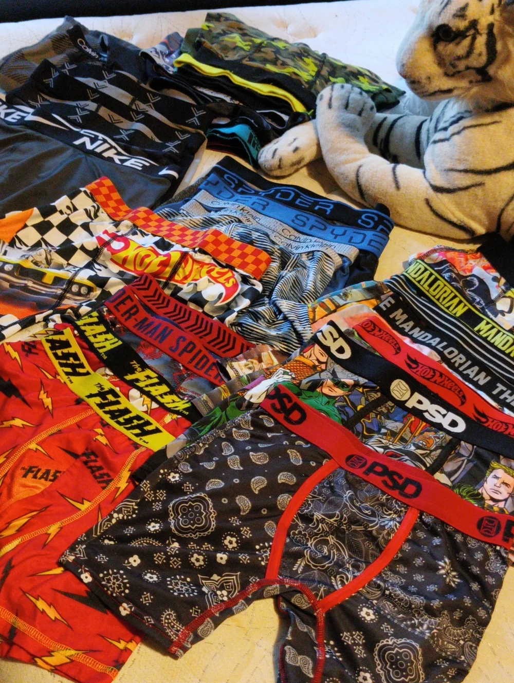 PSD Boys 34 Pairs  Graphic Boxer Briefs XS/S 8 10
